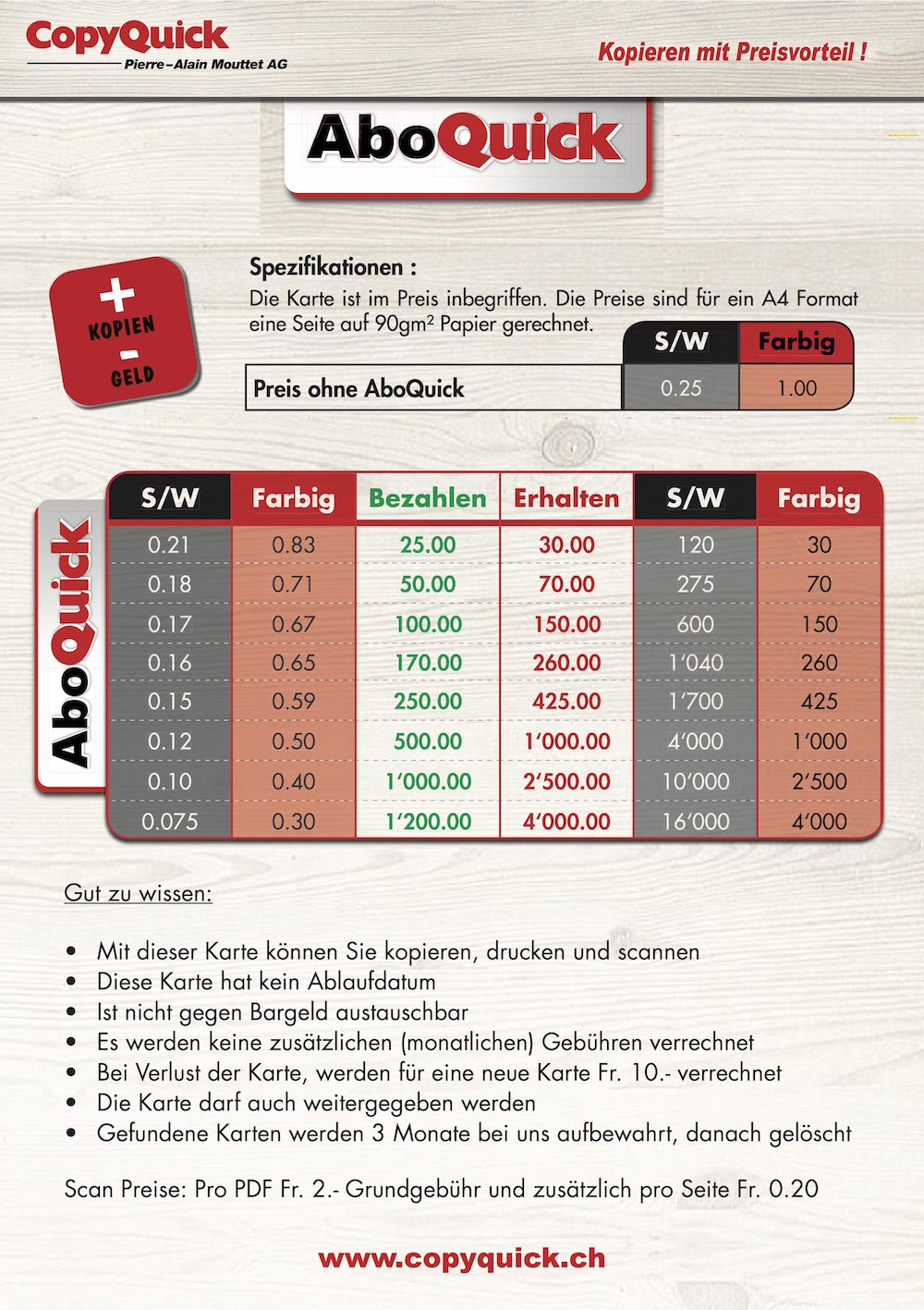 Abos Preise Aboquick